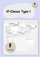 Vorschau - Arbeitsblätter - If-Clause type I - Deckblatt