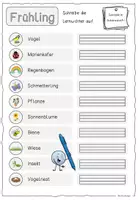 Vorschau - Arbeitsblätter - FRÜHLING / Wortschatz / Lernheft (DaZ) - Seite 3