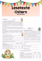 Vorschau - Arbeitsblätter - Lesetexte Ostern (Klasse 2-4) - Deckblatt