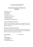 Vorschau - Stundenentwürfe - UPP Mathe Tangram Unterrichtsentwurf - Deckblatt