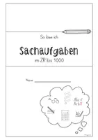 Vorschau - Arbeitsblätter - Arbeitsheft Sachaufgaben bis 1000 für Freiarbeit und Unterricht - Seite 2