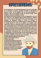 Vorschau - Mal- und Bastelvorlagen - Die Kunstepoche Impressionismus mit praktischer Übung - Seite 1