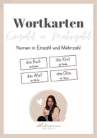 Vorschau - Spiele - Wortkarten: Nomen in Einzahl und Mehrzahl - Deckblatt