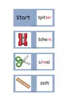 Vorschau - Spiele - Wörterdomino: Schule, 2 Versionen (Silbenschrift) - Seite 2