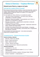 Vista previa - Juegos / Gamificación - Tarjetas rítmicas de notas y silencios – Material interactivo para la pizarra - página 1