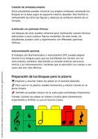 Vista previa - Hojas de trabajo - Bloques de construcción Ritmo de la música - página 3