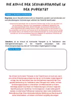 Vorschau - Arbeitsblätter - Die Rolle der Sexualhormone in der Pubertät | Unterrichtsreihe "Sexualerziehung", Biologie Klasse 6./8. - Seite 3