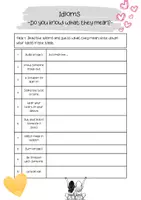 Vorschau - Arbeitsblätter - Fun with Idioms - Relationships - Worksheets - Klasse 8+9 - Seite 1