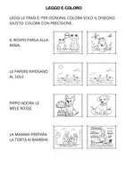 anteprima - Esercizi - LEGGO E COLORO - Pagina di copertina