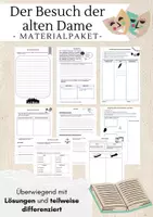Vorschau - Unterrichtsreihen - Der Besuch der alten Dame Materialpaket - Deckblatt