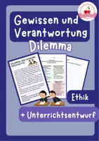 Vorschau - Stundenentwürfe - Gewissen und Verantworung - ein Dilemma + Unterrichsentwurf Ethik - Deckblatt