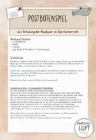 Vorschau - Stundenentwürfe - Postbotenspiel zur Schulung der Ausdauer im Sportunterricht - Seite 1
