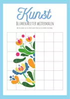 Vorschau - Arbeitsblätter - Kunst, Symmetriebilder, Blumenmuster weitermalen - Seite 2