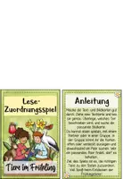 Vorschau - Spiele - Lese-Zuordnungsspiel: Heimische Tiere im Frühling - Seite 1