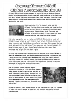 Vorschau - Arbeitsblätter - Reading Segregation and Civil Rights Movement - dreifach differenziert - Seite 1