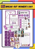 Vista previa - Unidades / Secuencias / Situaciones de Aprendizaje - BREAK OUT WOMEN'S DAY (8 marzo Dia internacional de la mujer) - Portada