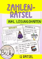 Vorschau - Arbeitsblätter - Zahlenrätsel Klasse 4 - Deckblatt