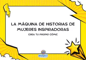 Vista previa - Hojas de trabajo - La máquina de historias de mujeres - Crea tu cómic - Portada
