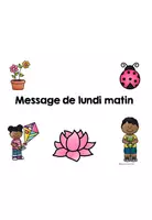 Vorschau - Präsentationen/Tafelbilder - Französisch Kommunikationsübung: Messages du matin (editierbar) - Deckblatt