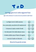 anteprima - Materiale di supporto/inclusione - Attività sui Suoni Simili T - D - Pagina 2
