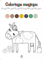 Aperçu - Apprentissages en autonomie - 6 Coloriages magiques LA FERME - Page 2