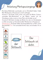Vorschau - Bildkarten - Schreibübung Merkspaziergang ch-Wörter - Seite 1