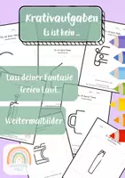 Vorschau - Arbeitsblätter - Kunst Kreativaufgaben - Es ist kein... - Weitermalbilder - Deckblatt