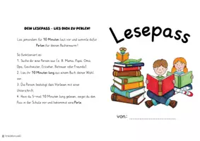 Vorschau - Anderer Materialtyp - Lesepass für Leseraupen (Lesemotivation) - Seite 1