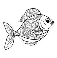 Vorschau - Arbeitsblätter - 🐟 Fische-Malblätter – Für die Klassen 1 bis 4 🎨🌊 - Seite 1