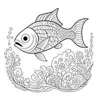 Vorschau - Arbeitsblätter - 🐟 Fische-Malblätter – Für die Klassen 1 bis 4 🎨🌊 - Deckblatt