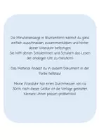 Vorschau - Anderer Materialtyp - Minutenanzeige für die Wanduhr - blau - Seite 1