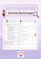 Vorschau - Arbeitsblätter - Satzglieder - Deckblatt