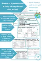 Vorschau - Unterrichtsreihen - Research & presentation project: Going abroad after school- researching different options - Deckblatt