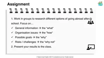 Vorschau - Unterrichtsreihen - Research & presentation project: Going abroad after school- researching different options - Seite 2