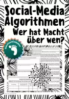 Vorschau - Arbeitsblätter - Welche Macht hat dein Algorithmus? kritische Medienkompetenz - Deckblatt