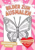Vorschau - Arbeitsblätter - Schmetterling Ausmalbild Kunst Frühling Bilder ausmalen - Deckblatt