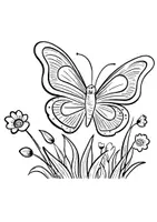 Vorschau - Mal- und Bastelvorlagen - Schmetterlinge Ausmalbilder Kunst Frühling Bilder ausmalen - Seite 3