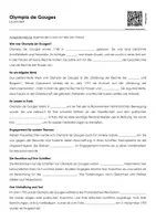 Vorschau - Arbeitsblätter - Olympia de Gouges (Lückentext, Erklärvideo, Übungen) - Deckblatt