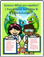 Vista previa - Hojas de trabajo - Science What are reptiles? | Fun Activities & Worksheets - Portada