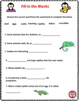 Vista previa - Hojas de trabajo - Science What are reptiles? | Fun Activities & Worksheets - página 3