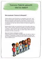 Vorschau - Arbeitsblätter - Toleranz im Ethikunterricht (Klasse 5) – Übungen zu Respekt, Vielfalt & Offenheit - Seite 1