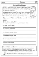 Vorschau - Arbeitsblätter - Aufsatz überarbeiten mit dem Adjektiv-Streuer - Seite 1
