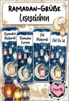Vorschau - Bildkarten - Ramadan | Grußkarte: Lesezeichen zum Verschenken - Deckblatt