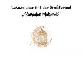 Vorschau - Bildkarten - Ramadan | Grußkarte: Lesezeichen zum Verschenken - Seite 1