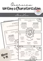 Vorschau - Präsentationen/Tafelbilder - Overview - How to Write a Characterization - Deckblatt