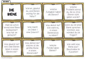 Vorschau - Spiele - Biene – Gesprächskarten und Sprechanlässe | Plauderkärtchen - Seite 1