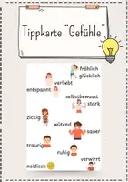 Vorschau - Fördermaterial/Inklusion - Visualisierung Gefühle Tippkarte - Deckblatt