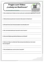 Vorschau - Arbeitsblätter - Ludwig van Beethoven - Deckblatt