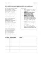 Vorschau - Arbeitsblätter - Gedicht: Neue Liebe, neues Leben - Deckblatt
