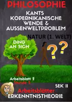 Vorschau - Arbeitsblätter - Kants Kopernikanische Wende - Außenweltproblem (Erkenntnistheorie AB 2) - Deckblatt